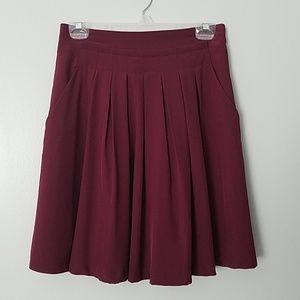 Forever 21 Wine colored high waist skirt w pockets